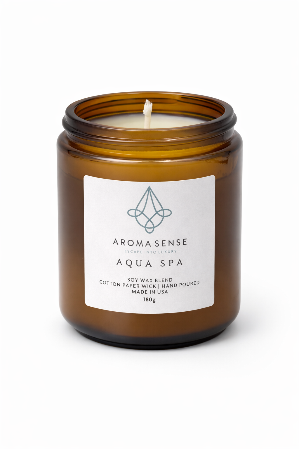 Aroma Sense Luxury Scented Candle - Aqua Spa – Aroma Sense USA