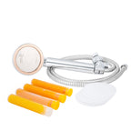 Prestige Handheld Shower Head with Hose and Bracket + Citrus Mango 3 Pack + Microfiber Filter 5 Pack