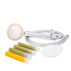 Prestige Handheld Shower Head with Hose and Bracket + Eucalyptus 3 Pack + Microfiber Filter 5 Pack