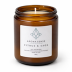 Aroma Sense Luxury Scented Candle - Citrus & Sage