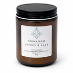 Aroma Sense Luxury Scented Candle - Citrus & Sage