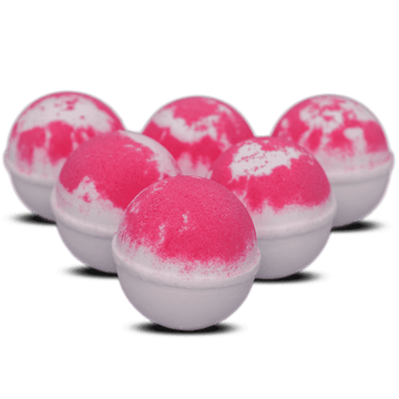White Mint Raspberry Bath Bomb